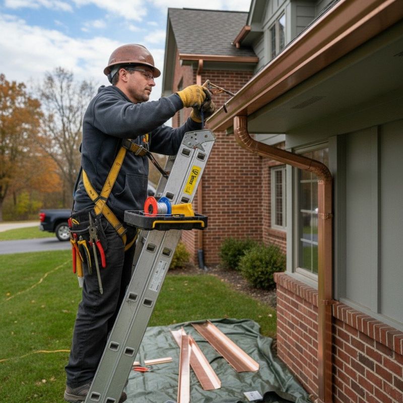 Copper Gutter Installation And Repair