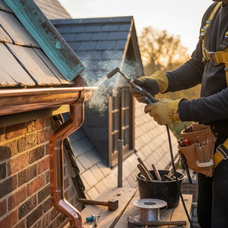 Copper Gutter Installation And Repair